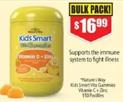 Chemist Warehouse Nature's Way Kids Smart Vita Gummies Vitamin C + Zinc offer