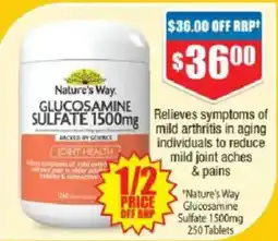 Chemist Warehouse Nature's Way Glucosamine Sulfate 1500mg offer