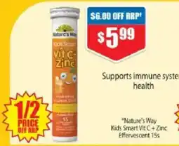 Chemist Warehouse Nature's Way Kids Smart Vit C+Zinc offer