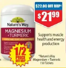 Chemist Warehouse Nature's Way Magnesium + Turmeric offer