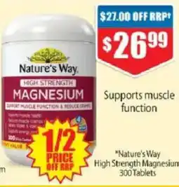 Chemist Warehouse Nature's Way High Strength Magnesium offer