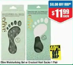 Chemist Warehouse Elive Moisturising Gel Socks or Cracked Heel Socks offer