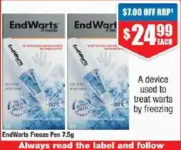 Chemist Warehouse EndWarts Freeze Pen offer