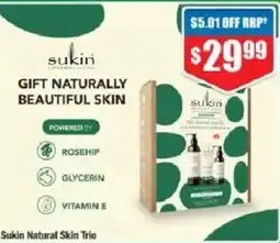 Chemist Warehouse Sukin Natural Skin Trio offer