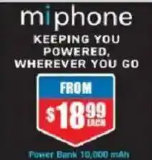 Chemist Warehouse miphone Power Bank 10,000 mAh offer