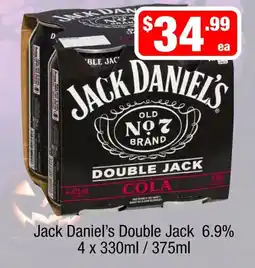 Liquor Stax Jack Daniel's Double Jack Cola offer