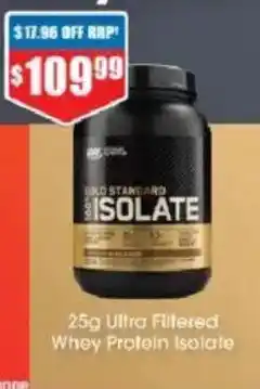 Chemist Warehouse Optimum Nutrition Gold Standard Isolate offer
