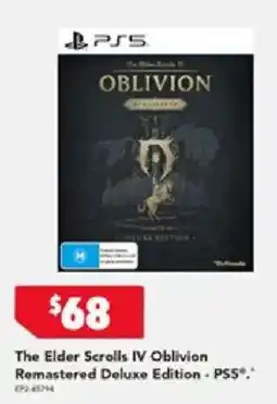 Harvey Norman The Elder Scrolls IV Oblivion Remastered Deluxe Edition - PS5 offer