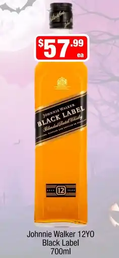 Liquor Stax Johnnie Walker 12YO Black Label offer