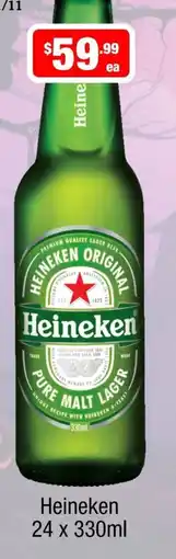 Liquor Stax Heineken Pure Malt Lager offer