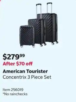 Costco American Tourister Concentrix 3 Piece Set offer