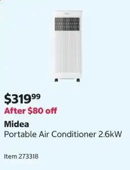 Costco Midea Portable Air Conditioner 2.6kW offer