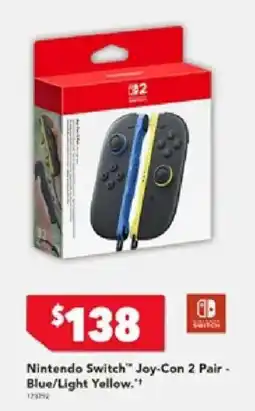 Harvey Norman Nintendo Switch™ Joy-Con 2 Pair - Blue/Light Yellow. offer