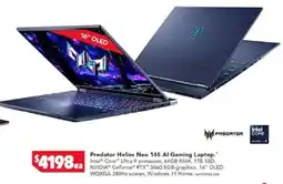 Harvey Norman Predator Helios Neo 165 AI Gaming Laptop offer