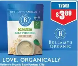 Chemist Warehouse Bellamy's Organic Baby Porridge offer