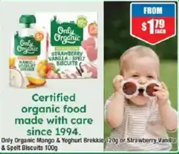 Chemist Warehouse Only Organic Mango & Yoghurt Brekkie offer