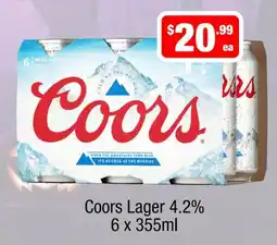 Liquor Stax Coors Lager offer