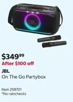 Costco JBL On The Go Partybox offer