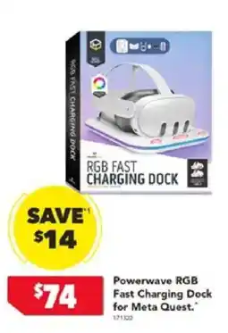 Harvey Norman Powerwave RGB Fast Charging Dock for Meta Quest offer