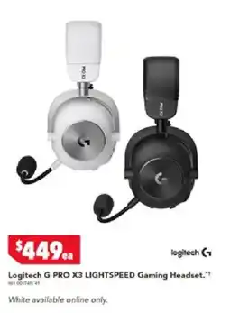 Harvey Norman Logitech G PRO X3 LIGHTSPEED Gaming Headset offer