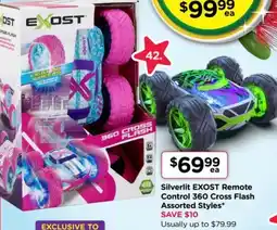 Toyworld Silverlit EXOST Remote Control 360 Cross Flash Assorted Styles offer