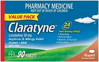 Claratyne Hayfever & Allergy Relief 90 Tablets