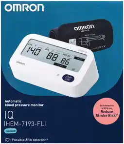 Pharmacy Best Buys Omron Premium Blood Pressure Monitor HEM7193FL offer