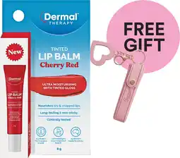 Priceline Dermal Therapy Tinted Lip Balm Cherry Red offer