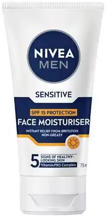 Priceline Nivea Men Sensitive Face Moisturiser SPF15 offer