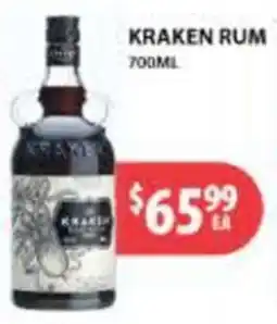 Star Liquor Kraken Rum offer