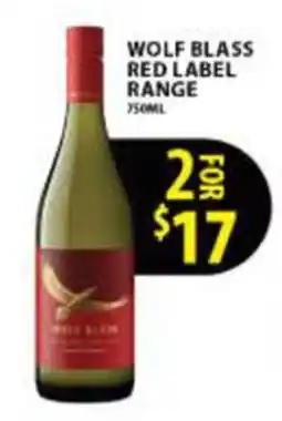 Star Liquor Wolf Blass Red Label Range offer