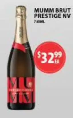 Star Liquor Mumm Brut Prestige NV offer