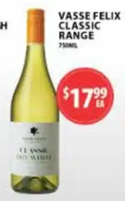 Star Liquor Vasse Felix Classic Range Classic Chardonnay offer