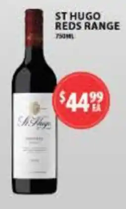 Star Liquor St Hugo Reds Range offer