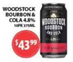 Star Liquor Woodstock Bourbon & Cola offer