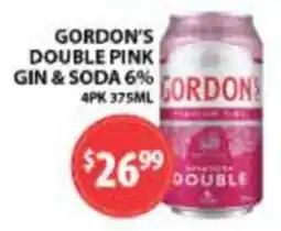 Star Liquor Gordon's Double Pink Gin & Soda offer
