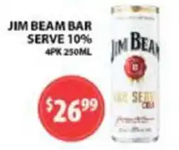 Star Liquor Jim Beam Bar Serve offer
