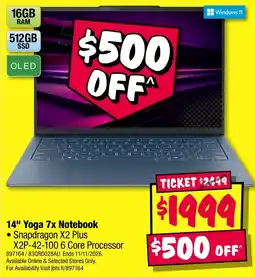 JB Hi-Fi Yoga 7x Notebook offer