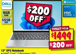 JB Hi-Fi Dell 13" XPS Notebook offer