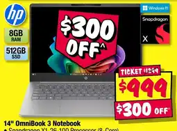JB Hi-Fi hp 14" OmniBook 3 Notebook offer