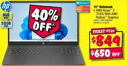 JB Hi-Fi HP 15" Notebook offer