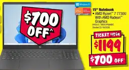 JB Hi-Fi HP 15" Notebook offer