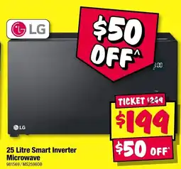 JB Hi-Fi LG 25 Litre Smart Inverter Microwave offer