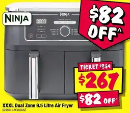 JB Hi-Fi Ninja XXXL Dual Zone 9.5 Litre Air Fryer offer