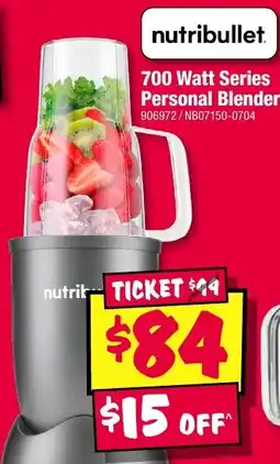 JB Hi-Fi Nutribullet 700 Watt Series Personal Blender offer
