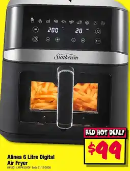JB Hi-Fi Sunbeam Alinea 6 Litre Digital Air Fryer offer