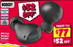 JB Hi-Fi Nobody VPO True Wireless Earbuds offer