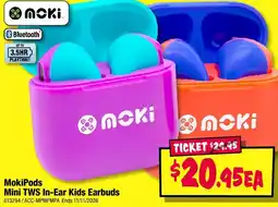 JB Hi-Fi MokiPods Mini TWS In-Ear Kids Earbuds offer