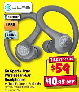 JB Hi-Fi JLab Go Sport+ True Wireless In-Ear Headphones offer