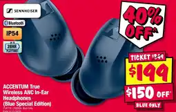 JB Hi-Fi Sennheiser ACCENTUM True Wireless ANC In-Ear Headphones (Blue Special Edition) offer